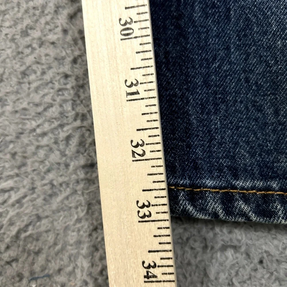 Levis Jeans Mens 36x32‎ Blue Denim 505 Regular Straight American Work Wear Dark
